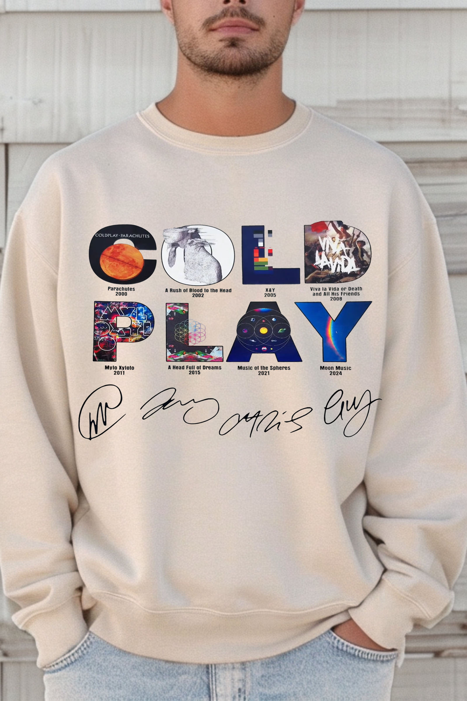 Coldplay sweatshirt For men