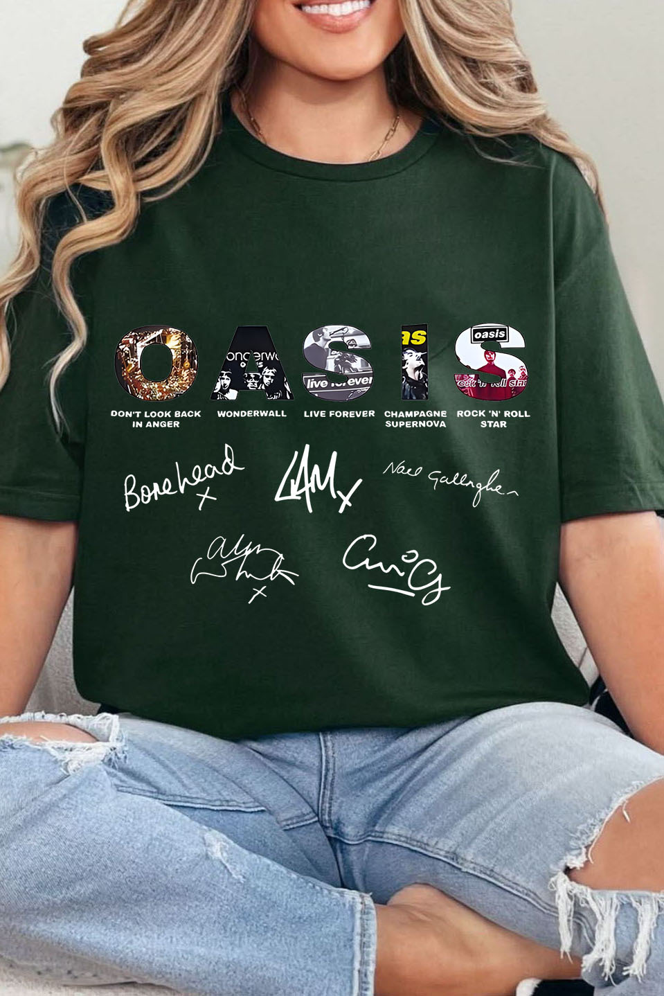 Oasis Unisex T Shirt Definitely Maybe Promo Official Reunion Tour 2025