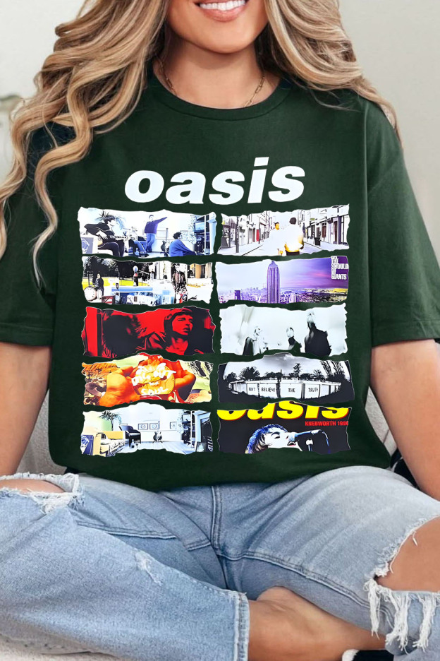 Oasis Unisex T Shirt Definitely Maybe Promo Official Reunion Tour 2025
