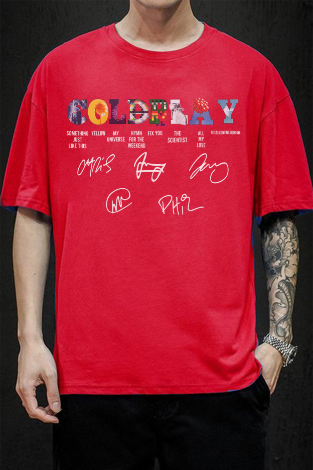 Coldplay Music Concert 2025 T-Shirt