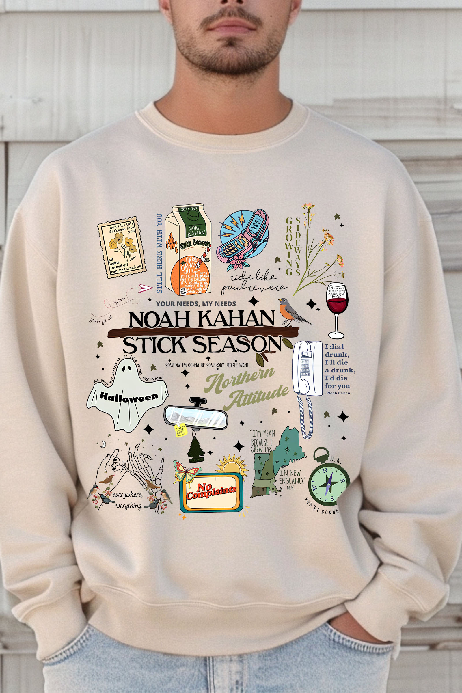 STICK SEASON NOAH KAHAN FULL VERSION NEW DESIGN SWEATSHIRT-MEN