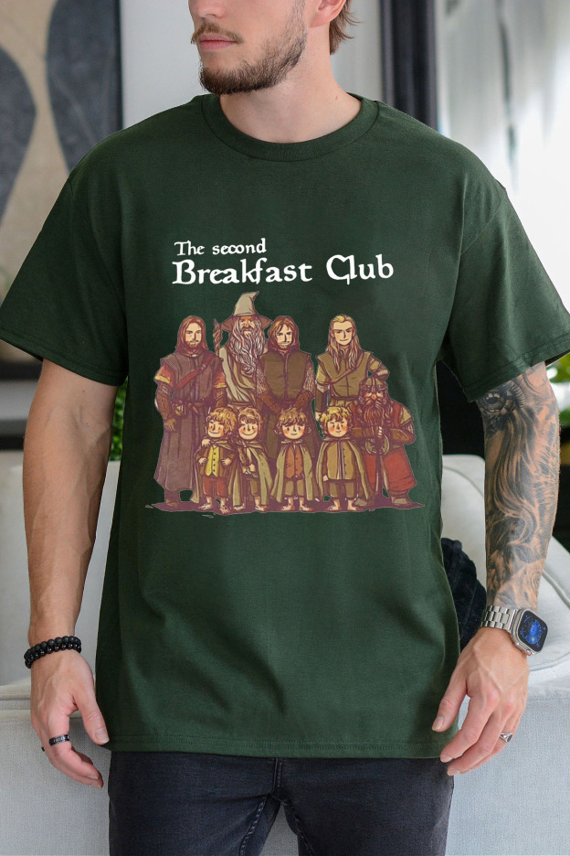 Lord of the Rings cartoon casual men's printed short-sleeved loose T-shirt