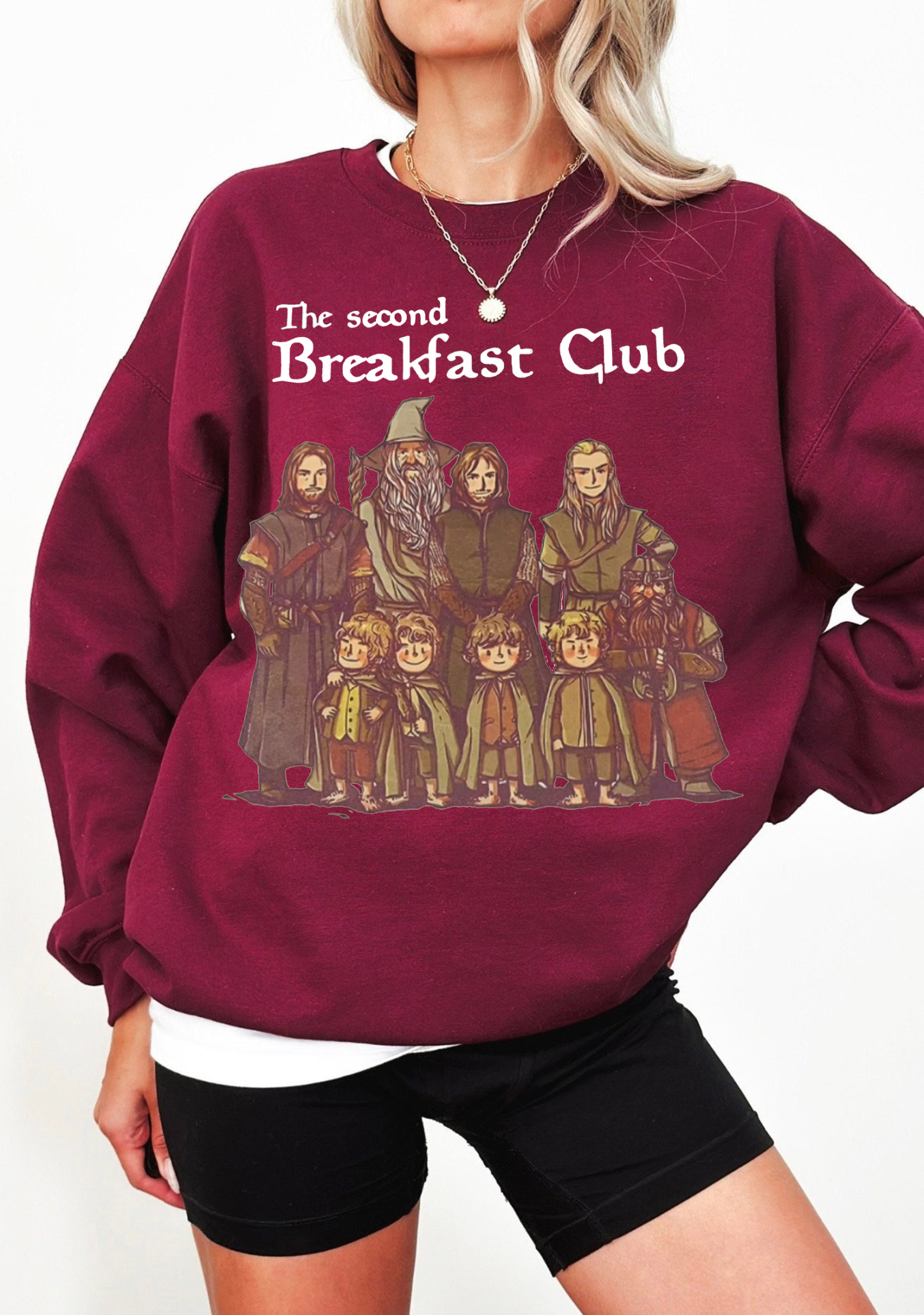 Lord of the Rings cartoon casual women printed sweatshirt