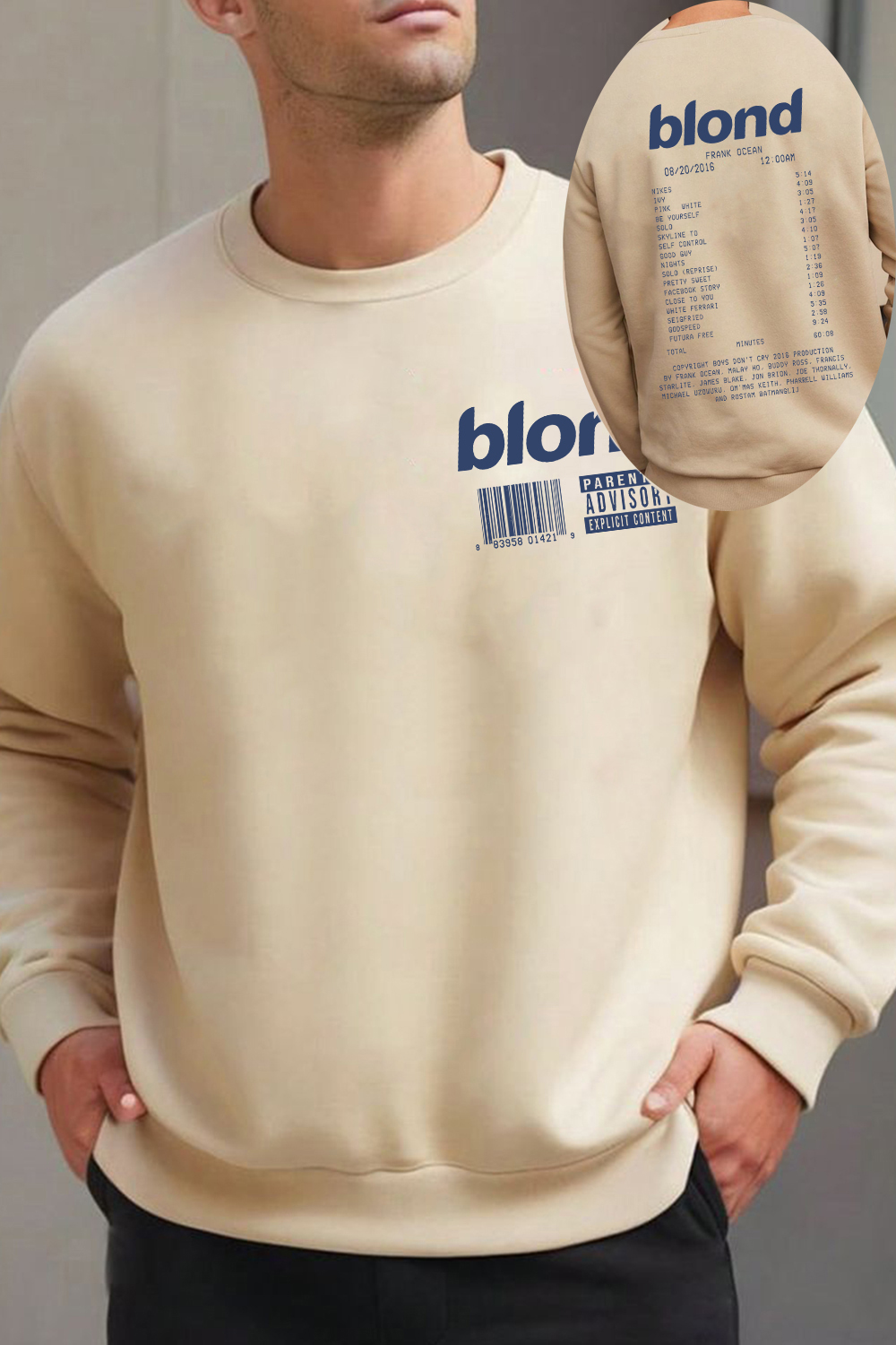 Frank Ocean Blond Album – Men sweatshirt