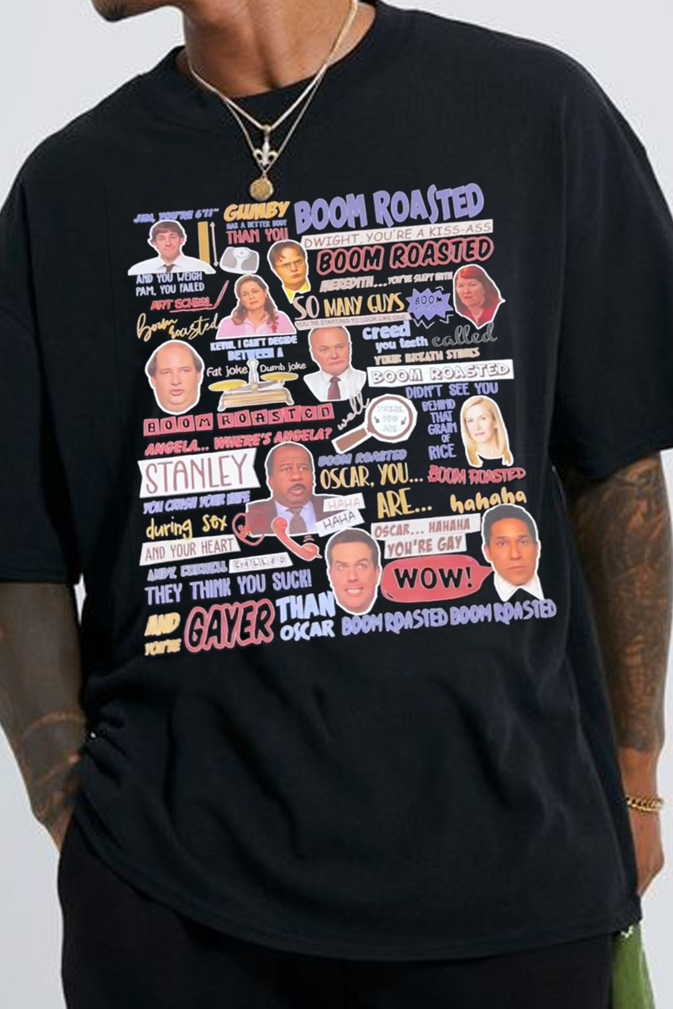 the Boom Roasted scene from The Office Shirt For men