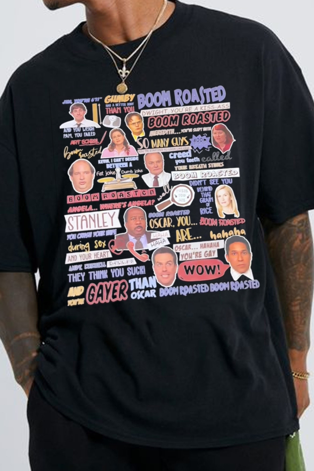 the Boom Roasted scene from The Office Shirt For men