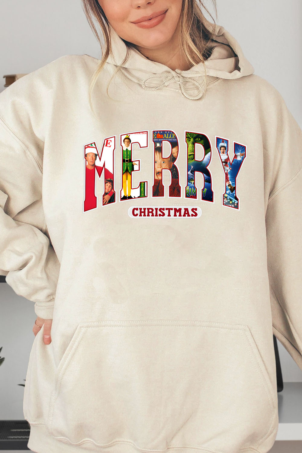 MERRY Christmas Movies Women Hoodies