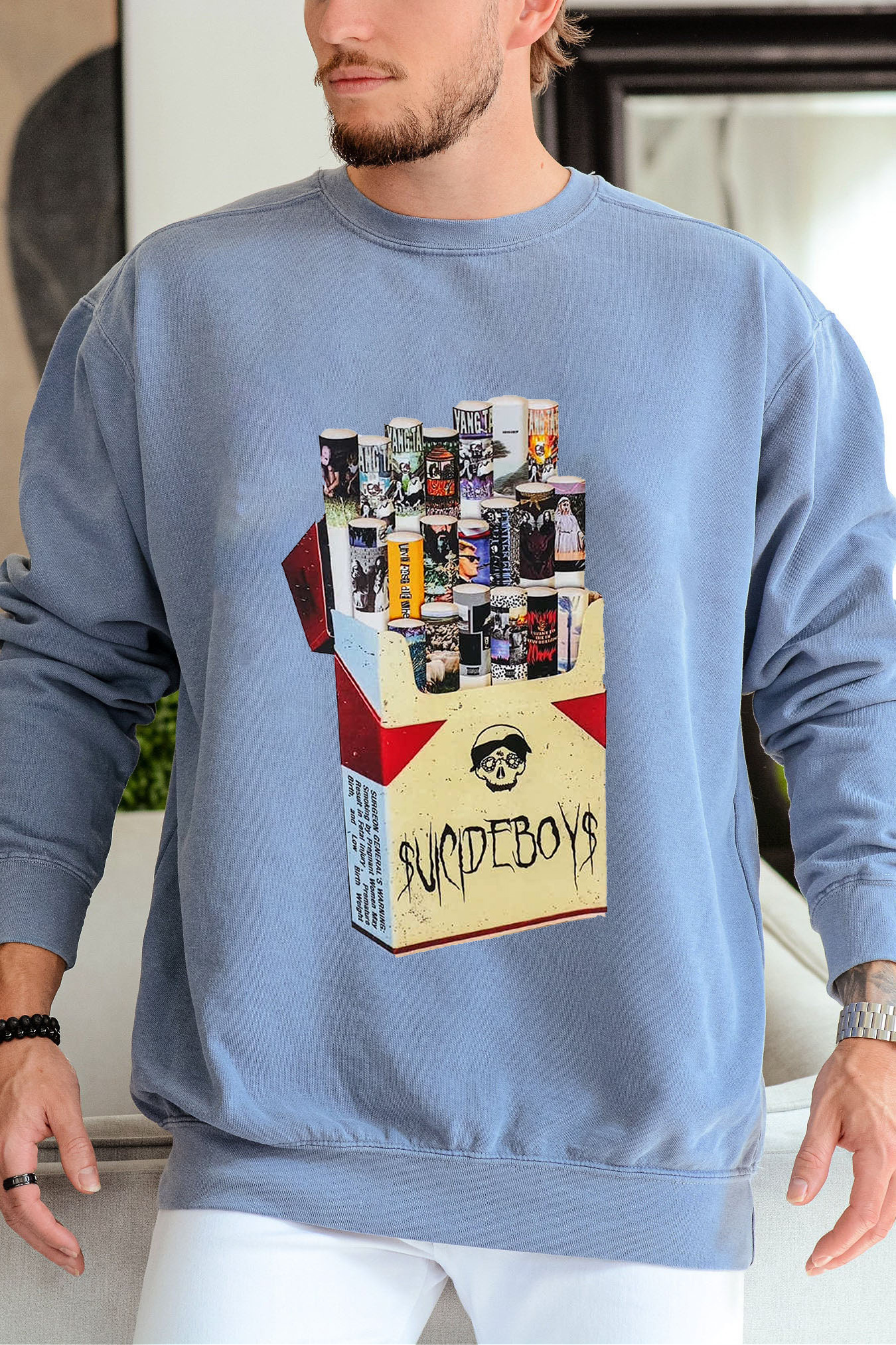 $uicideboy$ personalized print men's long-sleeved sweatshirt