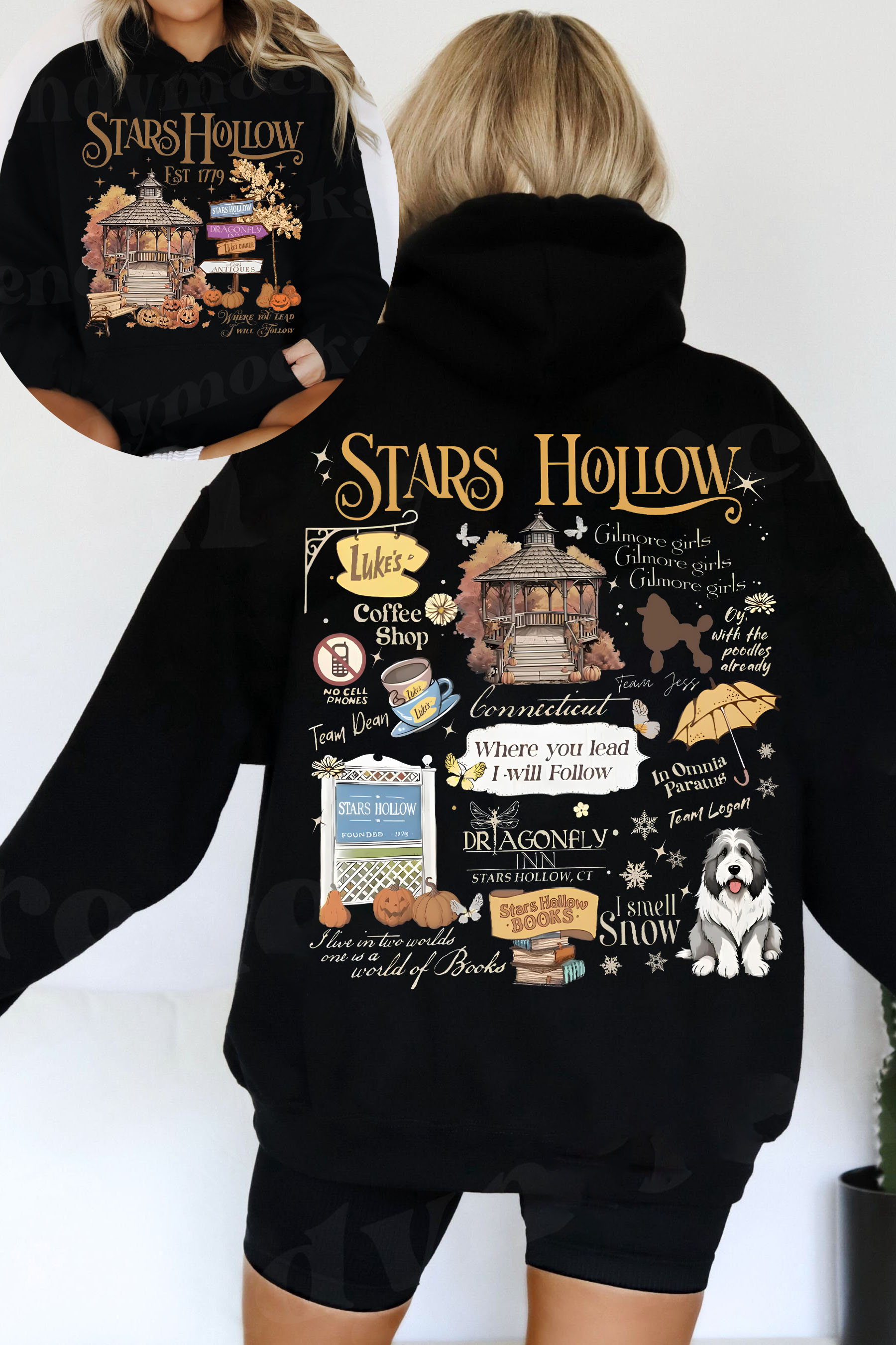 Stars Hollow Luke's Coffee Hoodie For Women