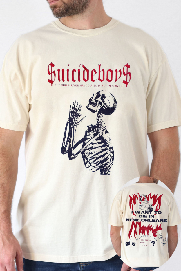 $uicideboy$ poster double-sided printed men's T-shirt
