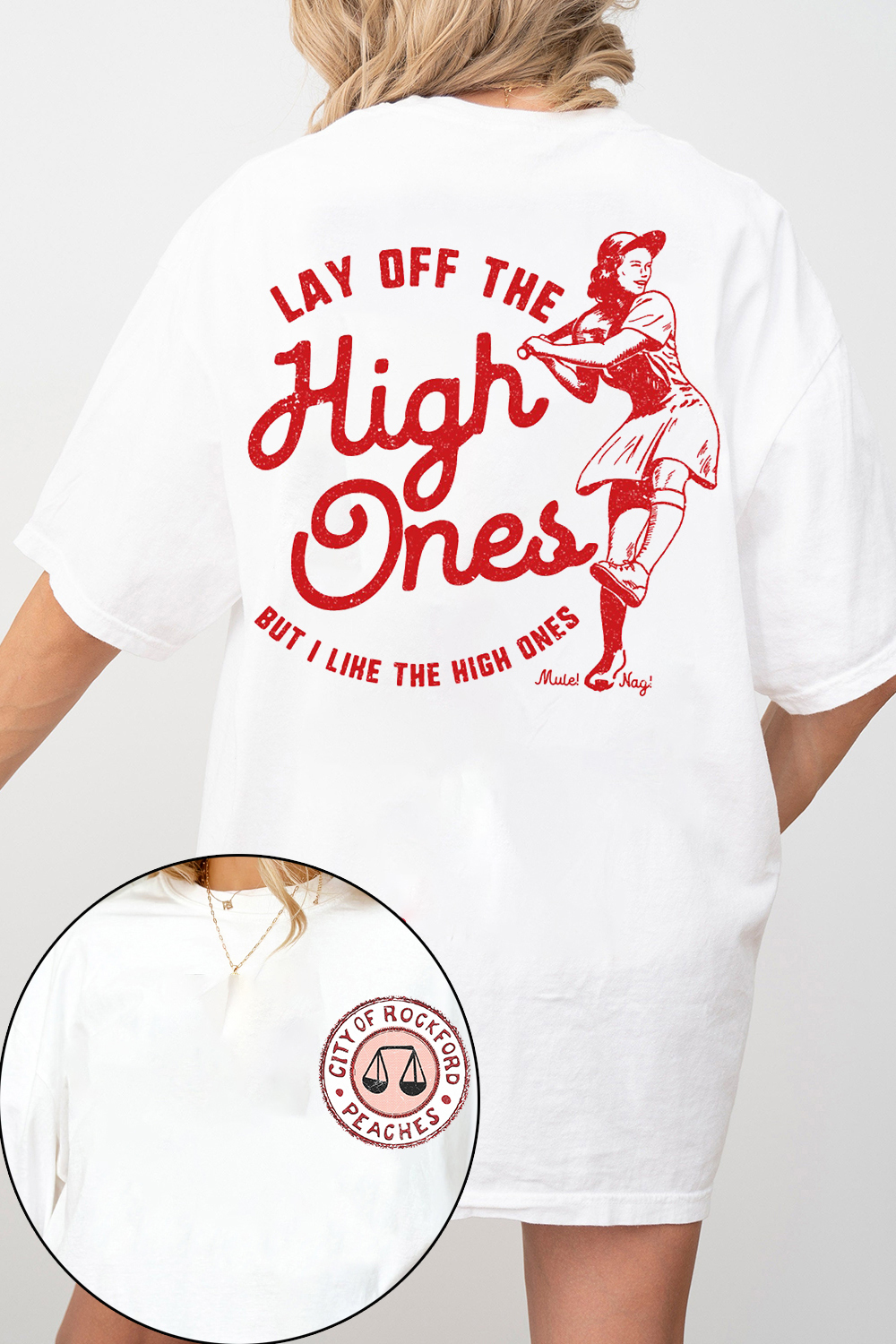 Lay Off The High Ones red variant League of Their Own fan Shirt