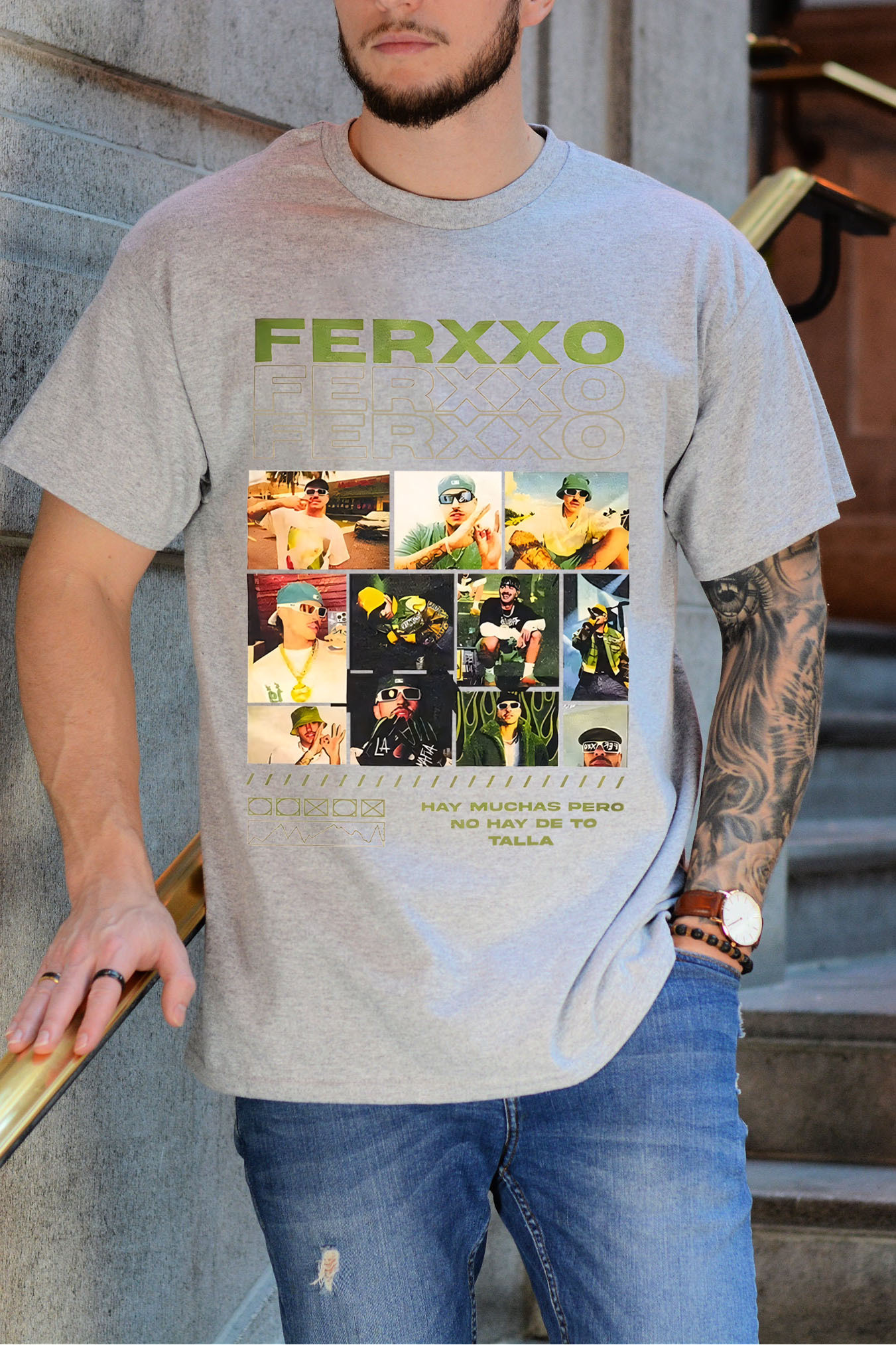 Ferxxo printed lettering men's T-shirt