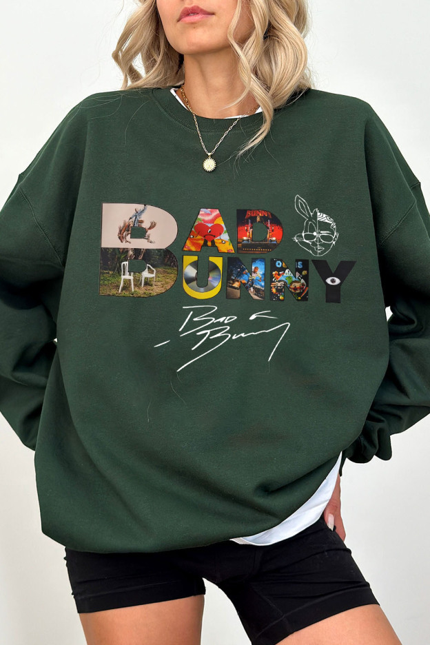 Bad Bunny Album Cover Design Women Sweatshirt