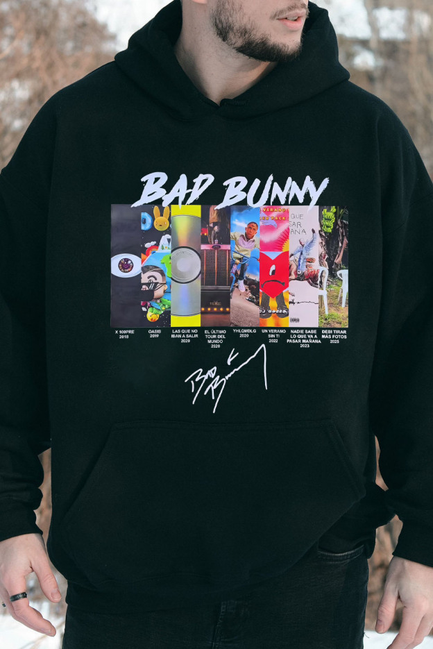 badbunny men hoodie