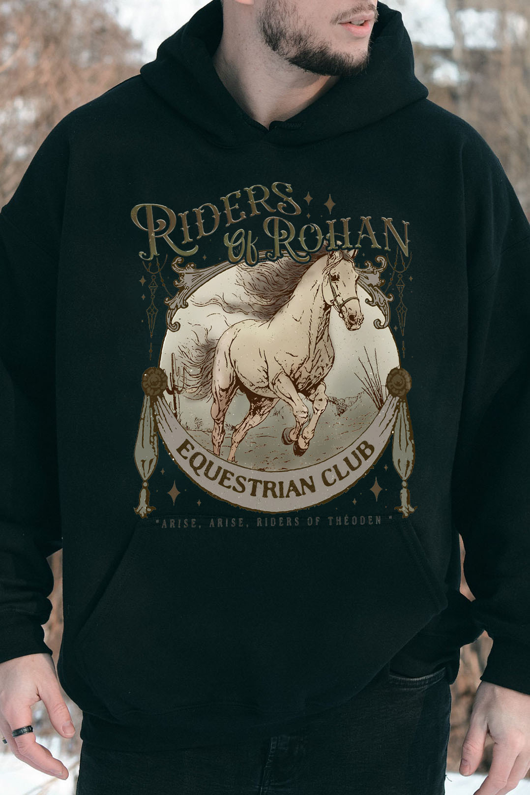 Riders Of Rohan Equestrian Club Hoodie For Men