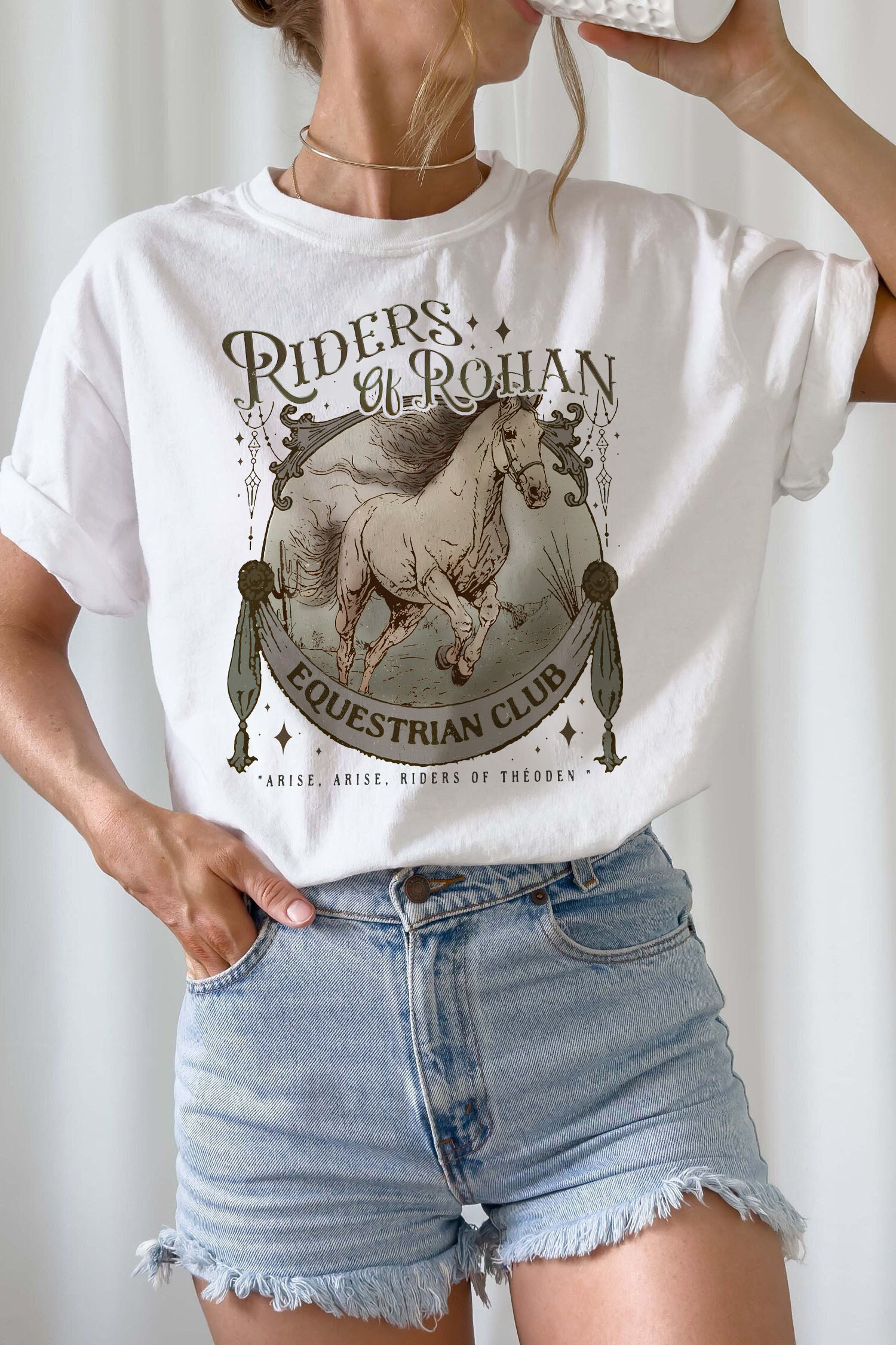 Riders Of Rohan Equestrian Club Tee For Women
