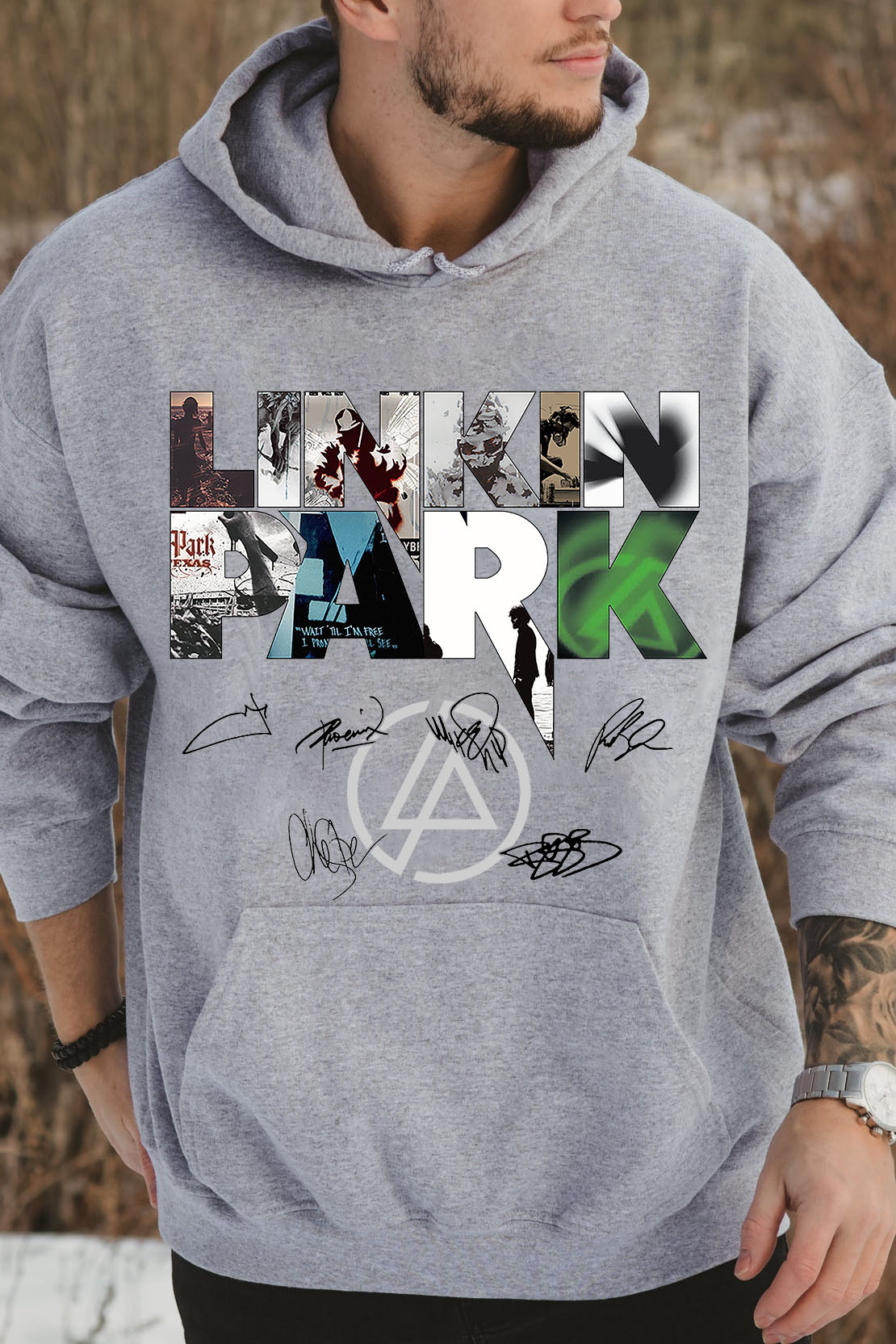 L P Albums -MEN Hoodie