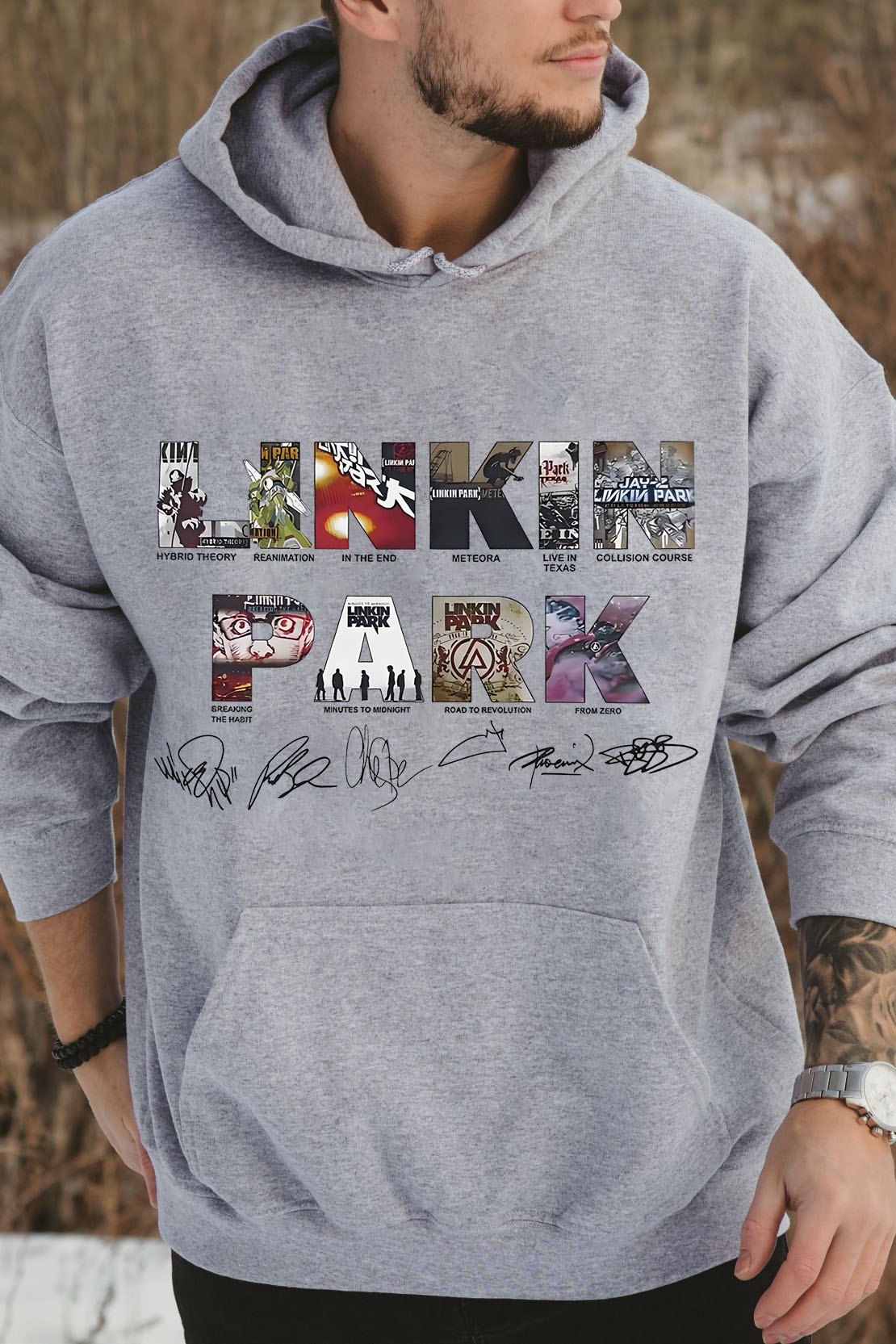 linkin Album Hoodie For Men