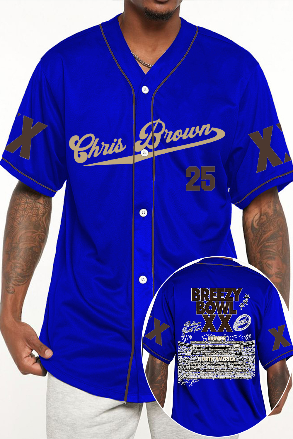 CB Bowl XX World Tour  Baseball Jersey