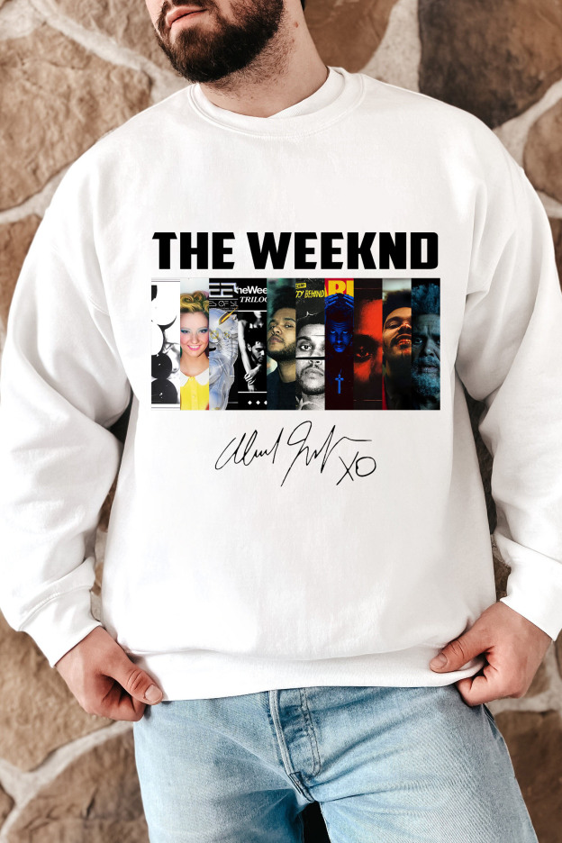 The Weeknd Albums Collection Shirt, Vintage The Weeknd Signature Men Sweatshirt