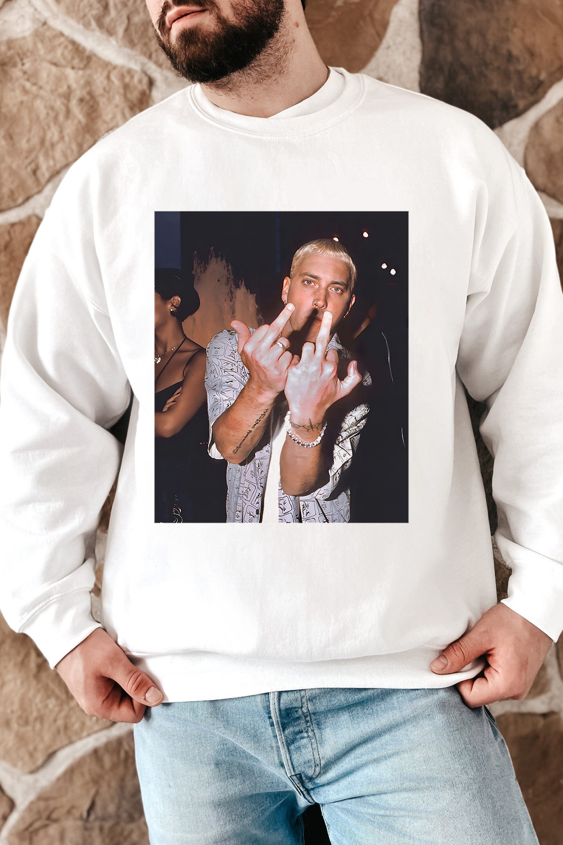 Eminem Pullover Sweatshirt-MEN
