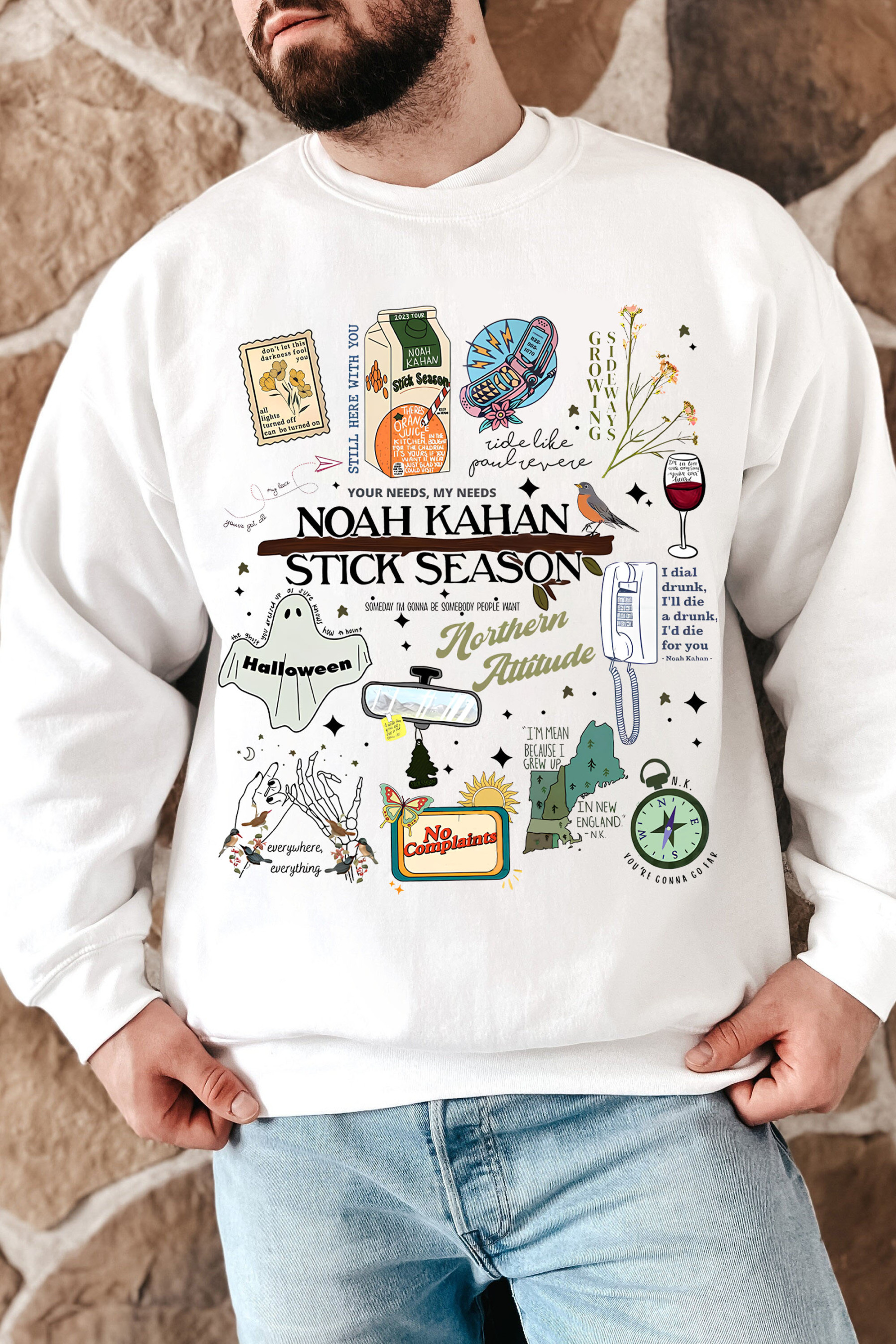 STICK SEASON NOAH KAHAN FULL VERSION NEW DESIGN SWEATSHIRT-MEN