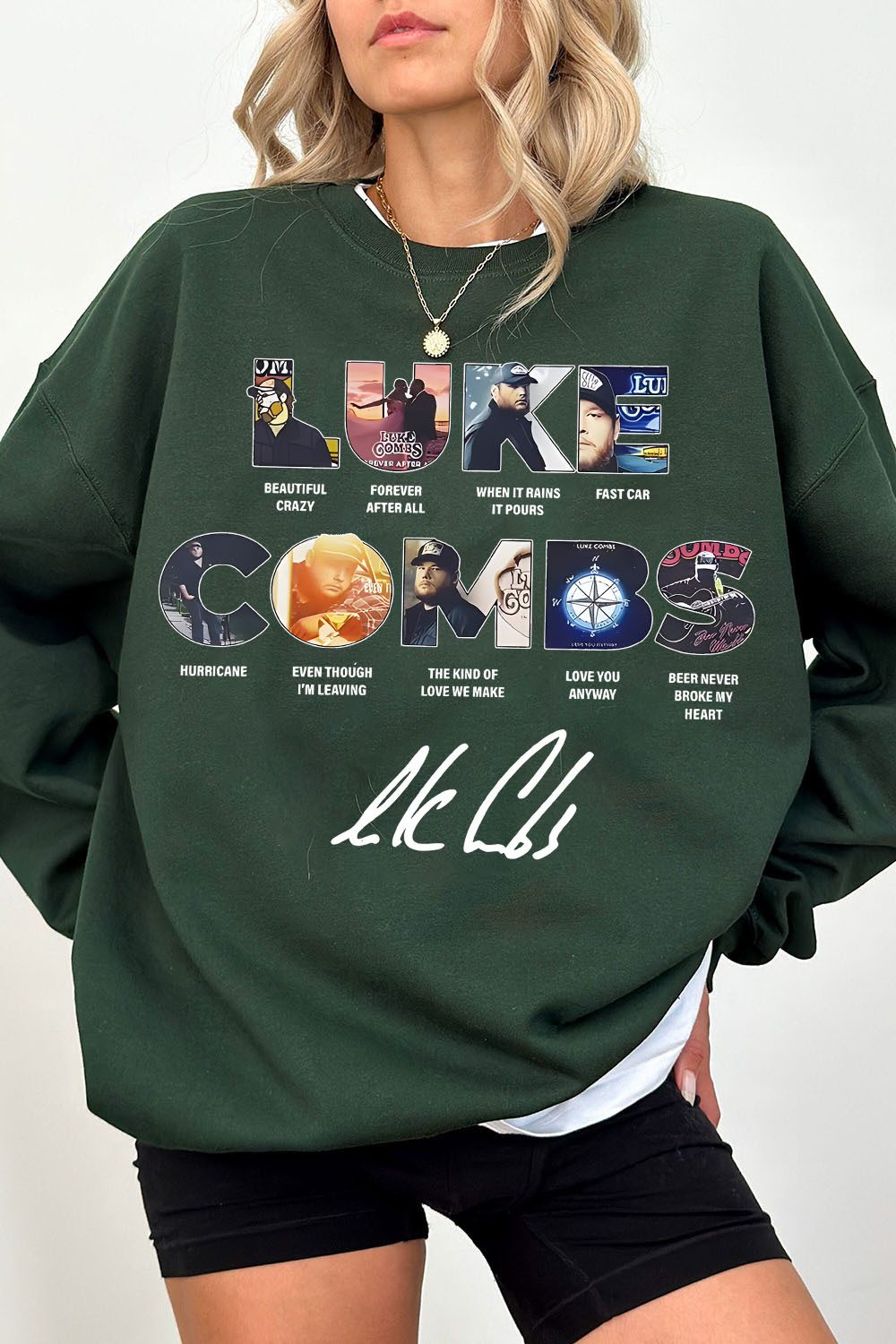 Luke Combs Women Long-Sleeved Sweatshirt