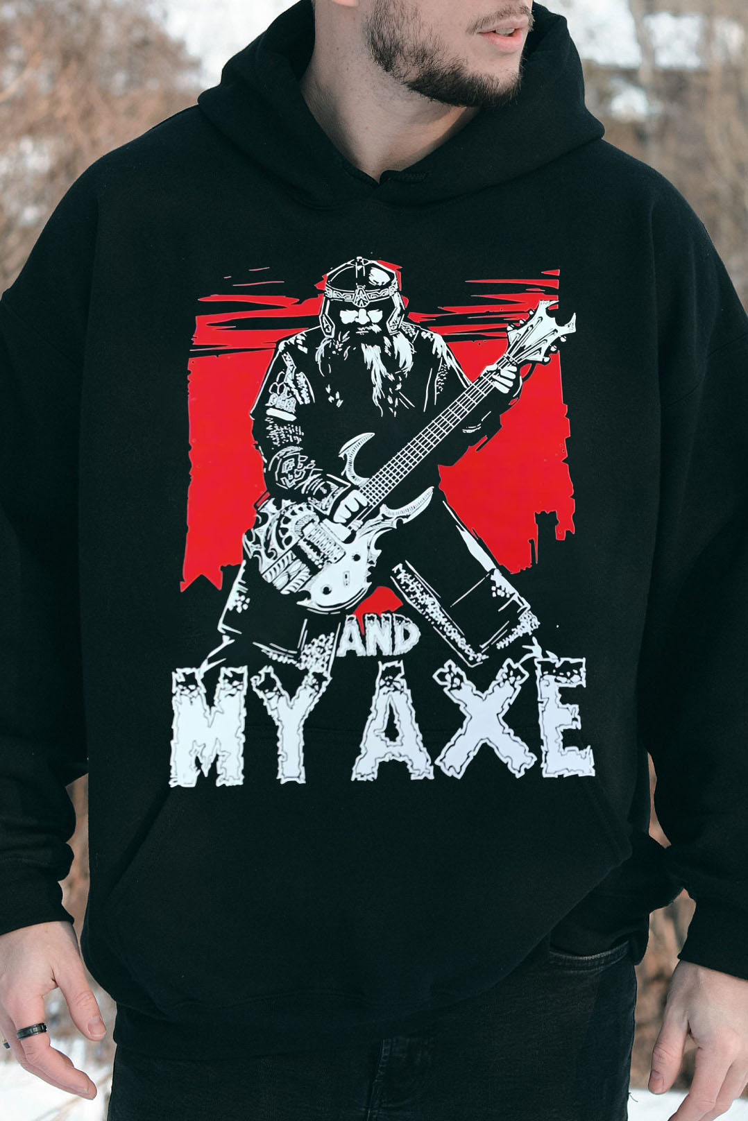 Gimli And My Axe Lord Of The Rings Vintage Men Hoodie