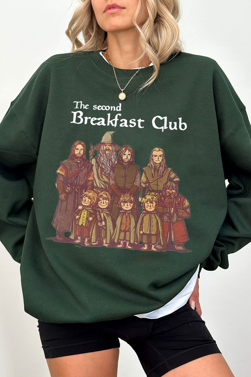 Lord of the Rings cartoon casual women printed sweatshirt