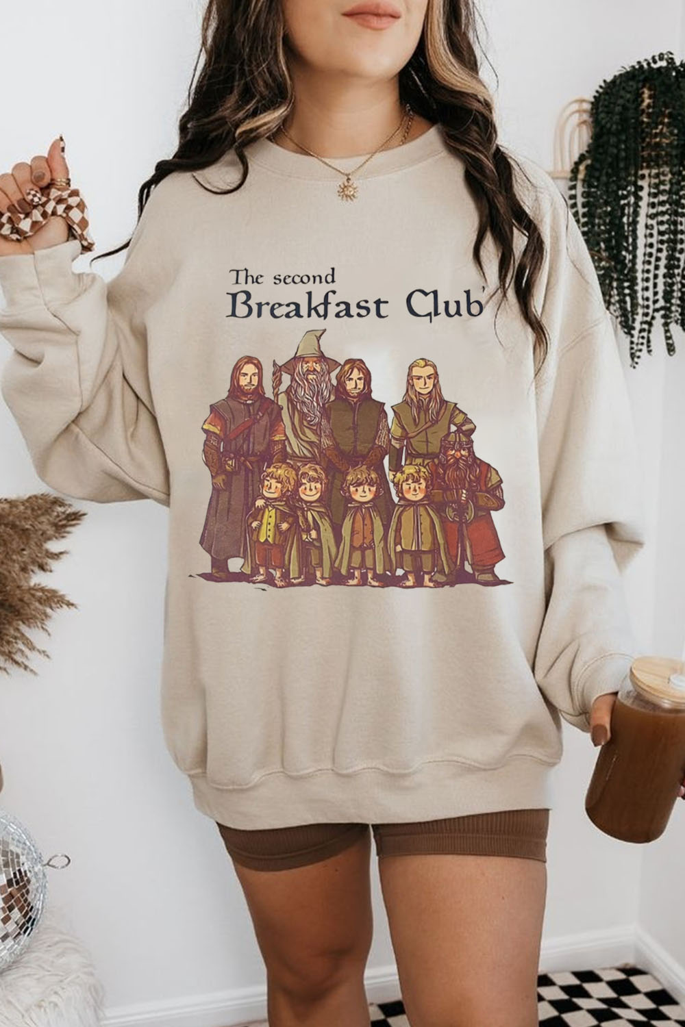 Lord of the Rings cartoon casual women printed sweatshirt