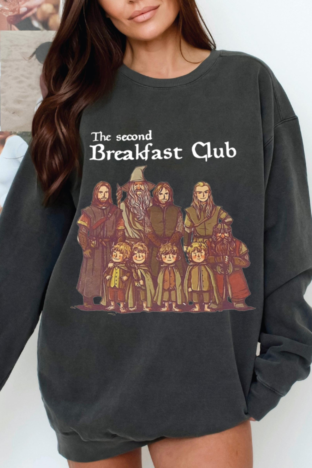 Lord of the Rings cartoon casual women printed sweatshirt