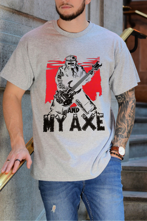 Gimli And My Axe Lord Of The Rings Vintage MEN T-Shirt