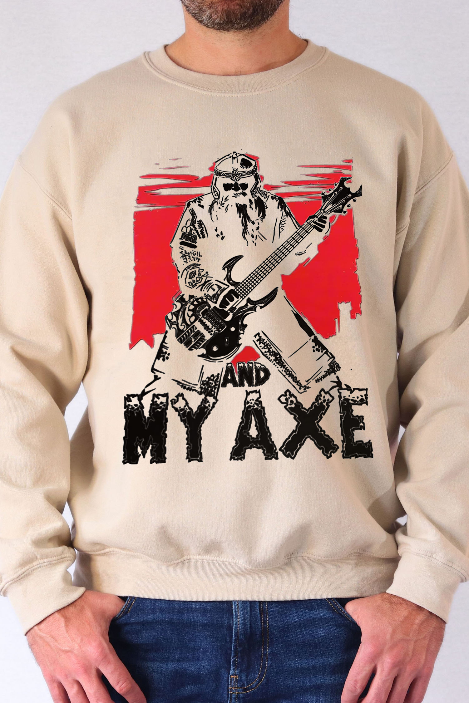 Gimli And My Axe Lord Of The Rings Vintage MEN Sweatshirts