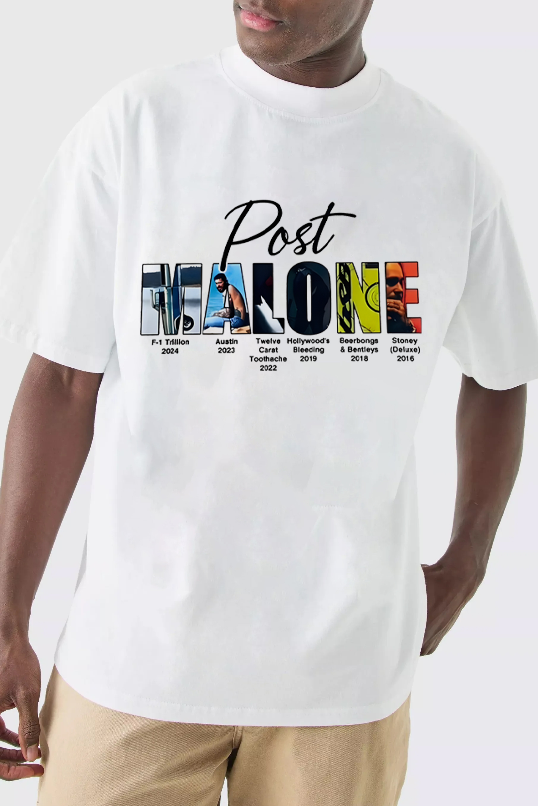 Retro post malone shirt vintage 90s style shirt-Men