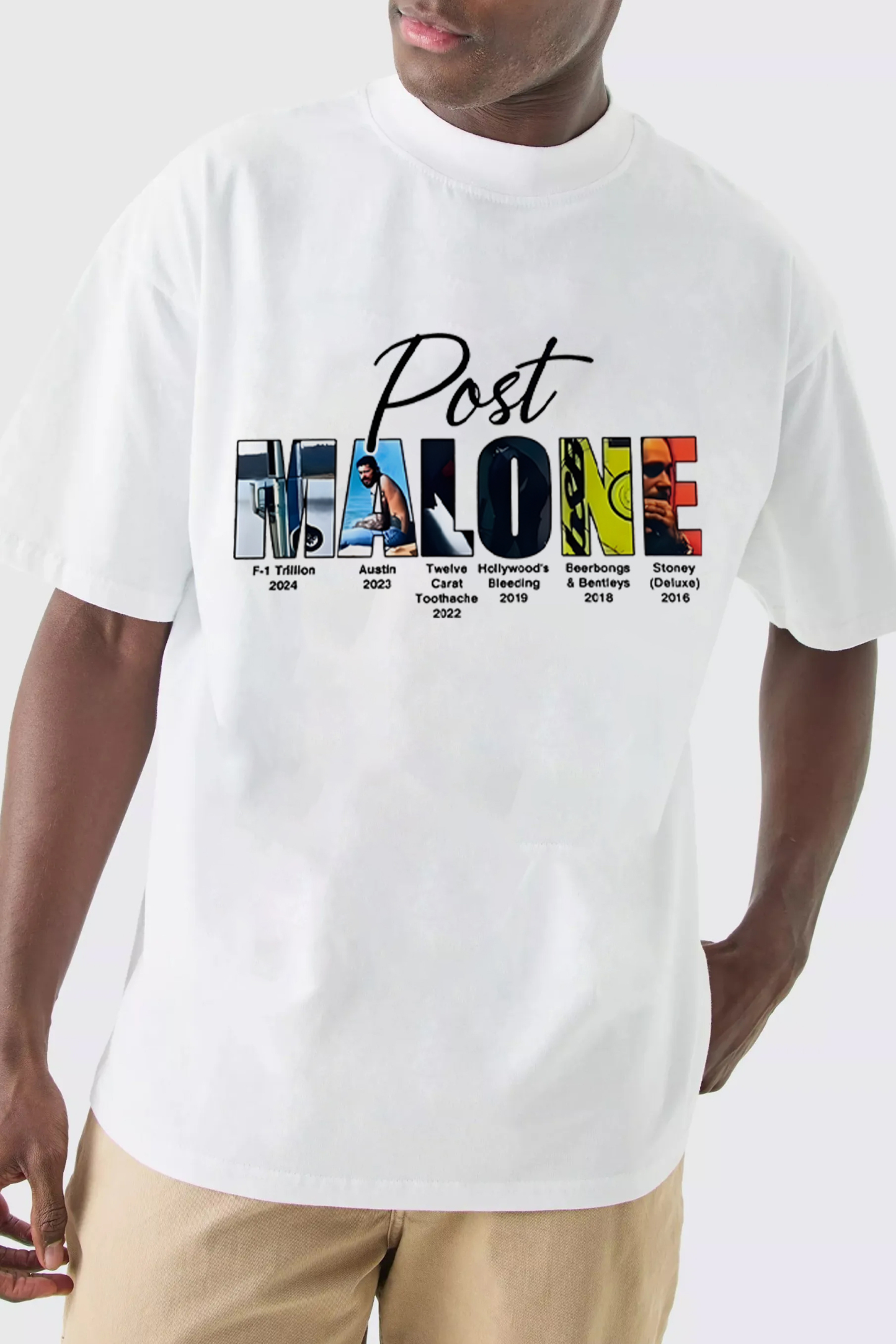 Retro post malone shirt vintage 90s style shirt-Men