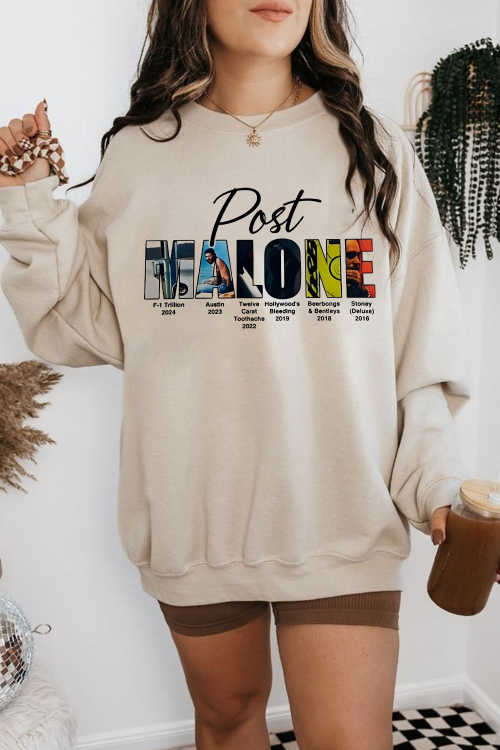 Retro post malone shirt vintage 90s style sweatshirt