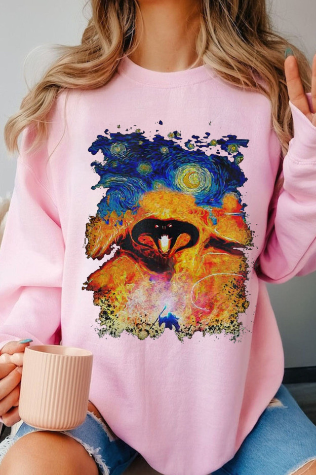 Balrog Starry Night LOTR Vintage Sweatshirt