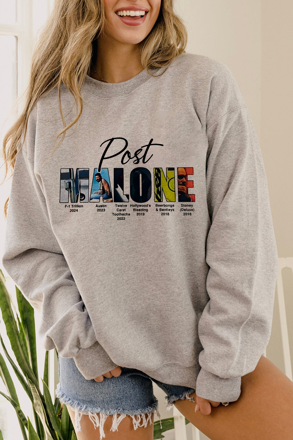 Retro post malone shirt vintage 90s style sweatshirt