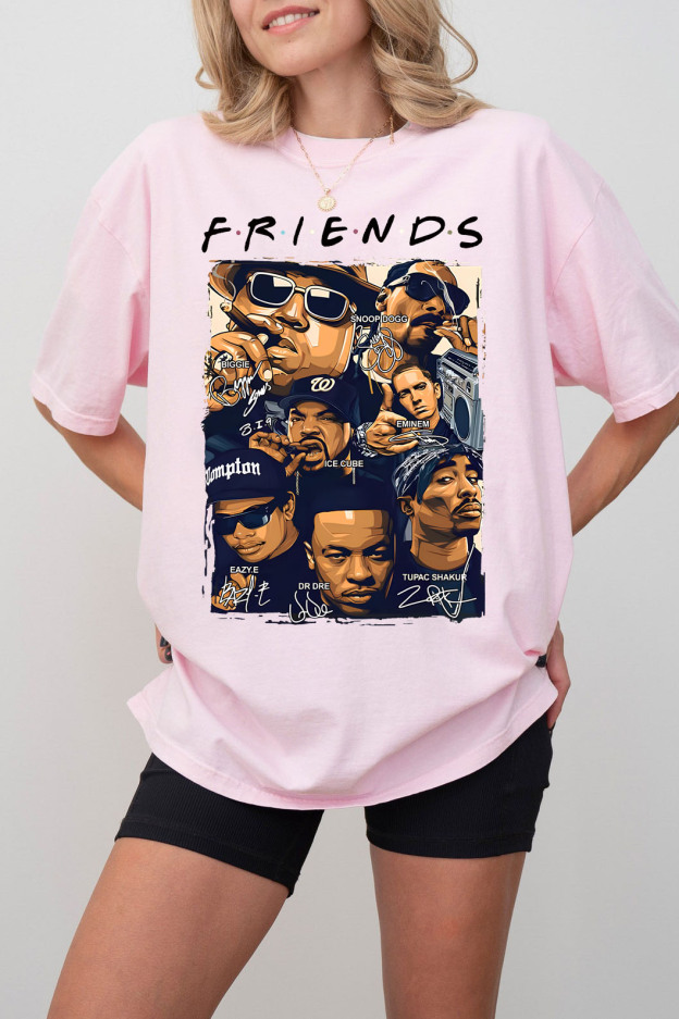 Rapper All Star Friends Funny Hip Hop T-shirt