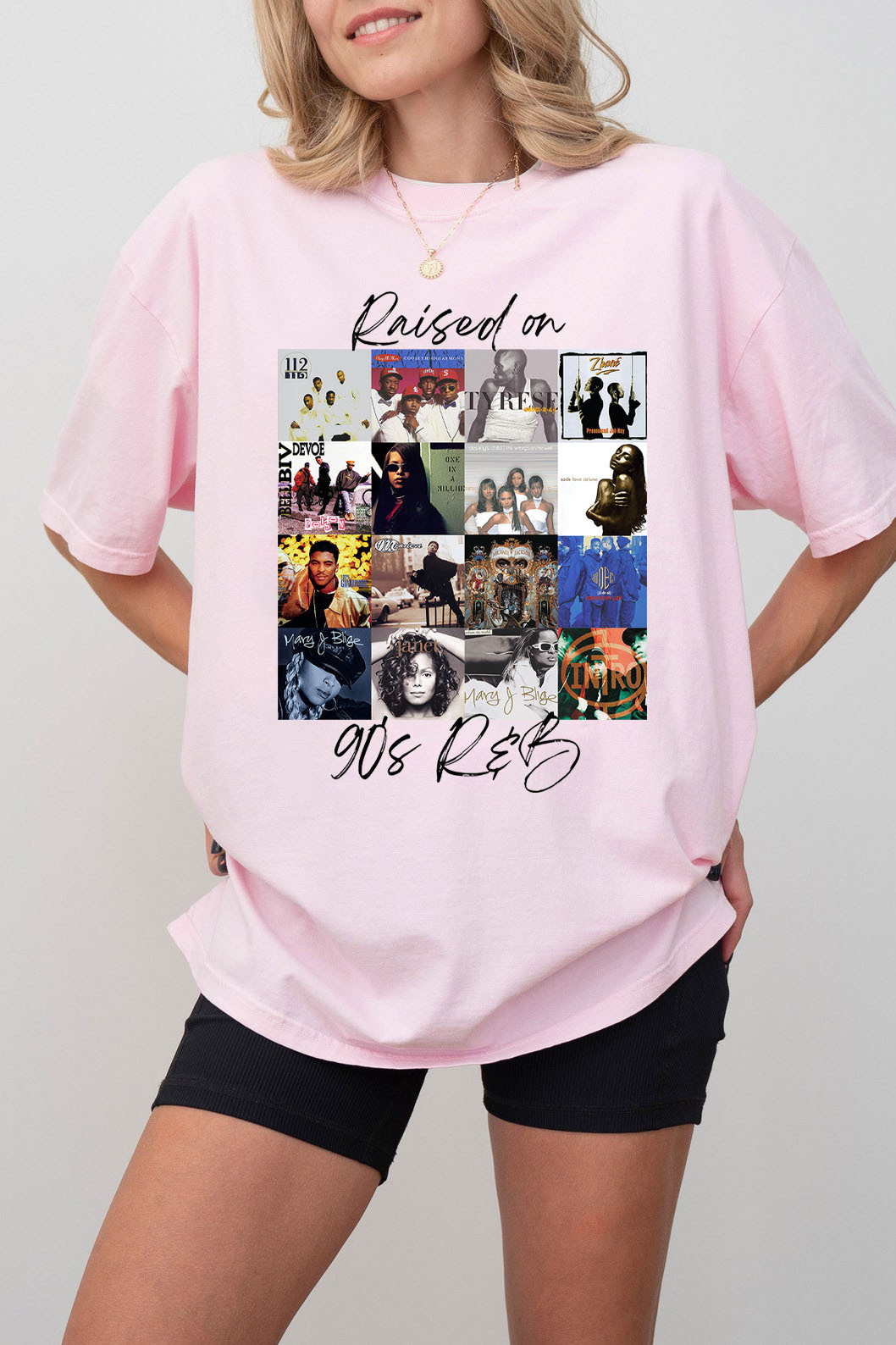 Raised On 90s R&B Album Music Artists-2 Shirts