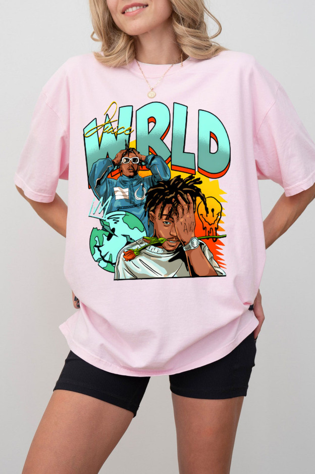 Juice World fans color block ladies short sleeve t-shirt