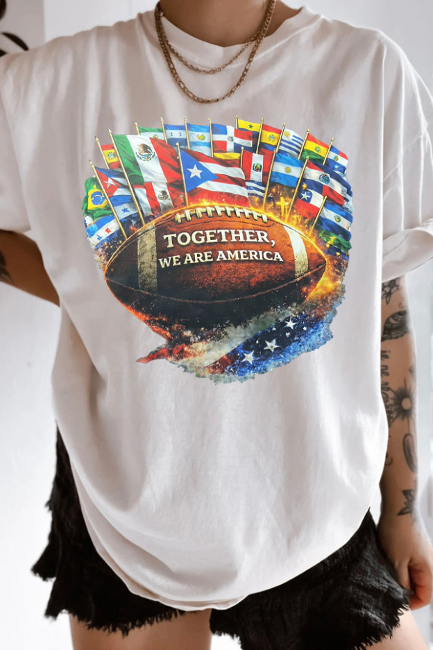 "Together We Are America" Football Graphic T-Shirt