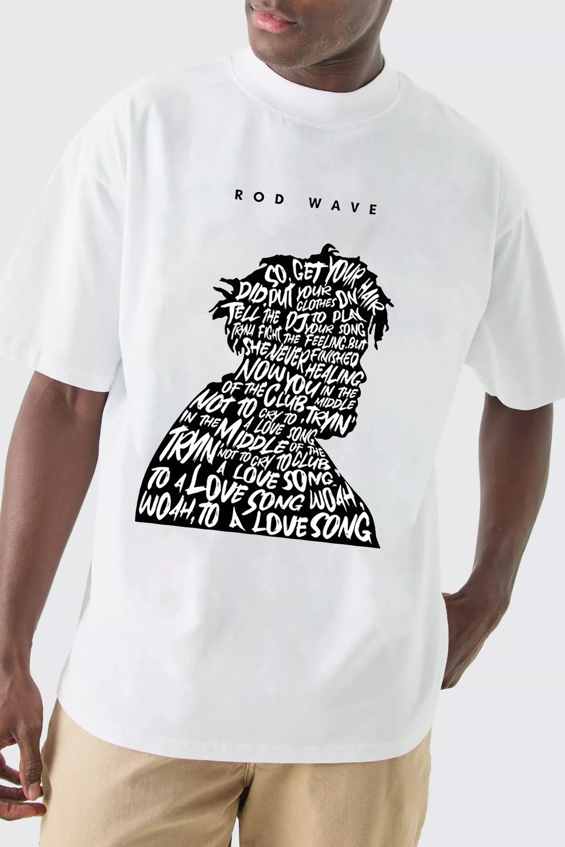 Rod Wave Fight The Feeling Lyrics Song Shirt-MEN