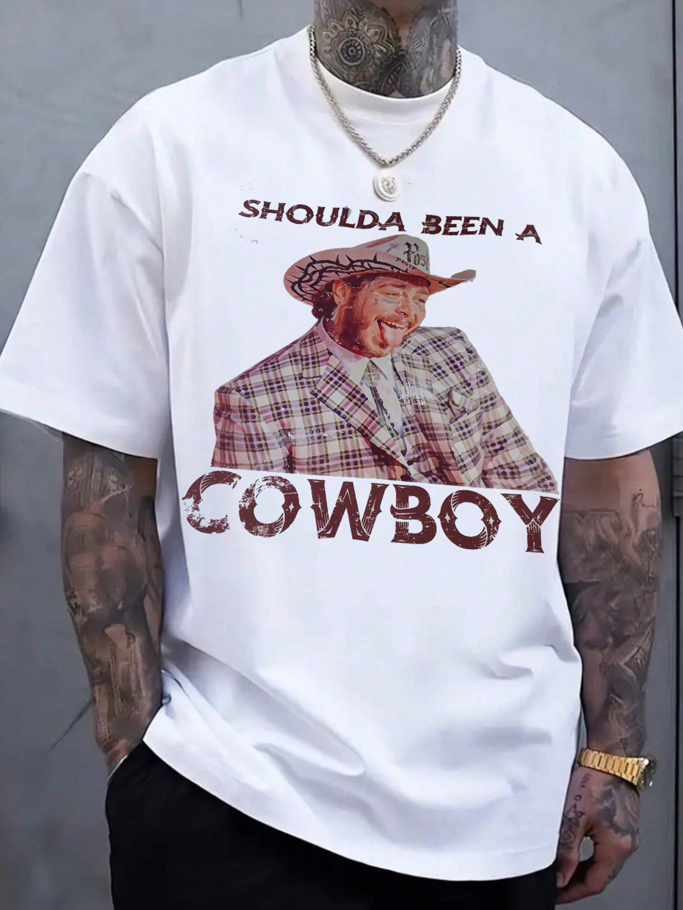 Post Malone Shoulda Been A Cowboy Shirt For men