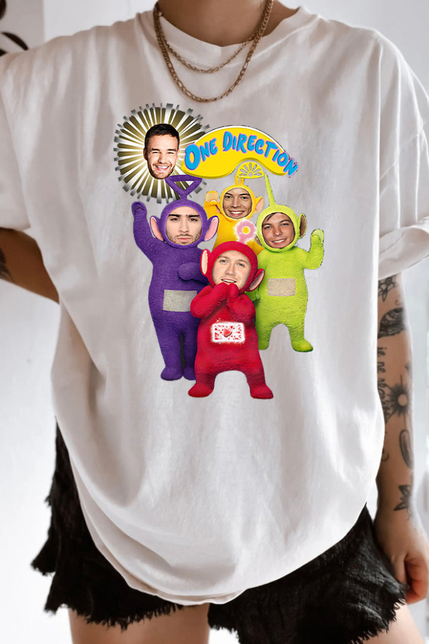 One Direction Cute Teletubbies Funny Shirts for 1D Fans