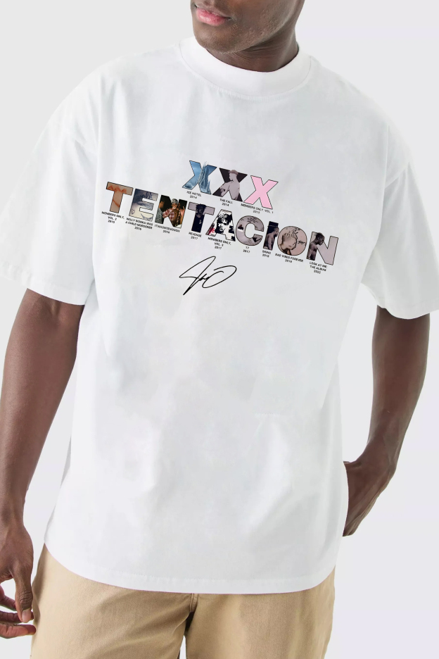 XXXTentacion Inspired Vintage Rap Shirt a6  men's t-shirt