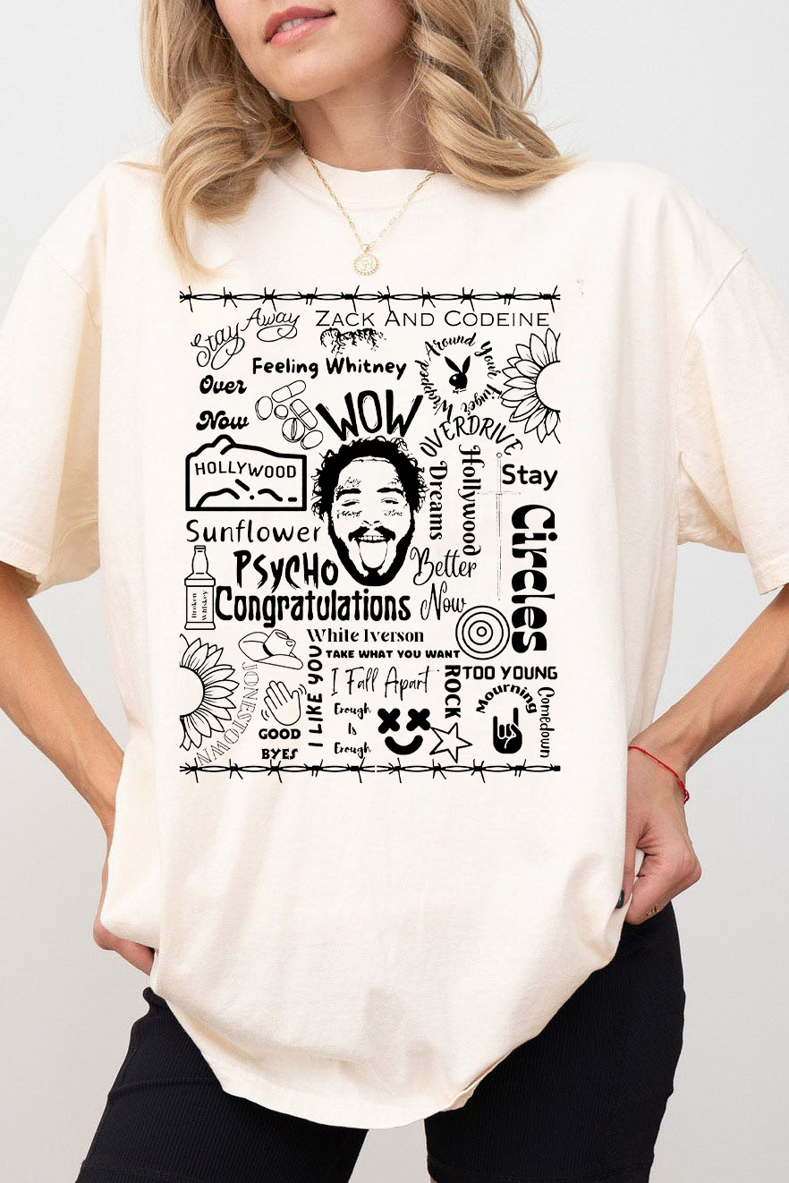 Retro Post Malone Shirt For Women