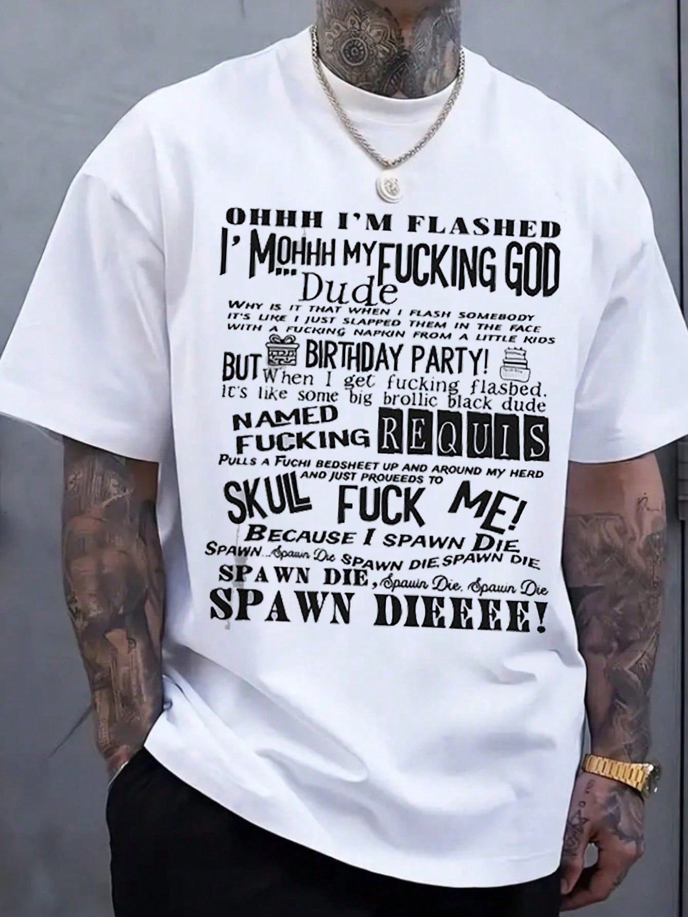 Ohhh I’m flashed Door stuck spawn die Shirt For men