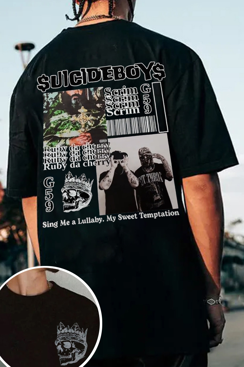 G59 2-sided printed Men TEE