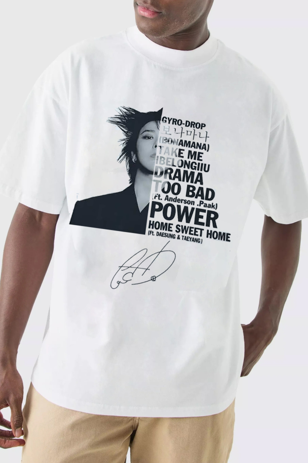 G-Dragon 3rd Album Tracklist Tee For Men